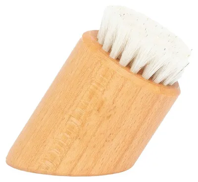 Produktbild von Gesichtsbürste für Trockenbürstenmassage, aus 100 % Naturborsten – Trockenbürstenmassage – Gesichtsreinigungsbürste aus Rosshaar und Buchenholz – Peelingbürste zum Abtragen und Reinigen