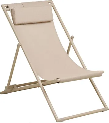 Produktbild von Cille Strandstuhl 4-Position Rückenlehne taupe.