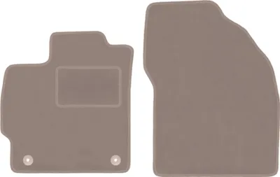 Image de Tapis de sol en velours pour Toyota Prius III XW30 hatchback (2011-2015) - tapis de sol avant LUX beige (2 pièces)