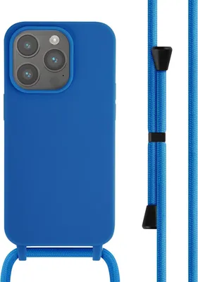 Image de imoshion Étui en silicone avec dragonne pour l'Apple iPhone 14 Pro - Bleu
