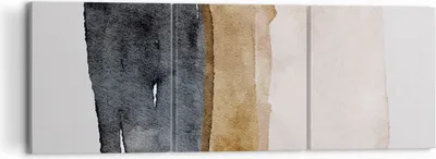 Produktbild von Bild auf Leinwand - Leinwandbild - 3 Teile - Abstraktion die Farben Aquarell - 120x40cm - Wand Bild - Wanddeko - Wandbilder - Leinwanddruck - Bilder - Wanddekoration - Leinwand bilder - CA120x40-4947
