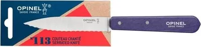 Immagine prodotto di Opinel spelucchino seghettato N°113 - Robusto coltello da cucina in acciaio inox con microdenti Opinel spelucchino seghettato N°113 - Robusto coltello da cucina in acciaio inox con microdenti