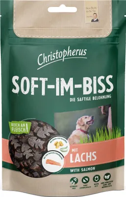 Obrázok produktu pre Christopherus Dog Mäkký pamlsok Losos 125 g