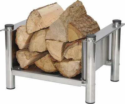 Produktbild von Kaminholzregal Edelstahl 40 x 35 x 25 cm