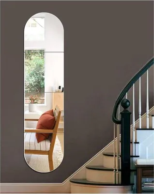 Produktbild von Famanu Spiegelaufkleber 30,5 x 30,5 cm - DIY Wanddekoration, Set mit 4 Stück