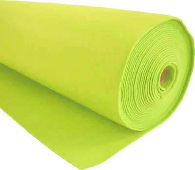 1m Bastelfilz waschbar Meterware Filz 90cm x 1,5mm neongelb