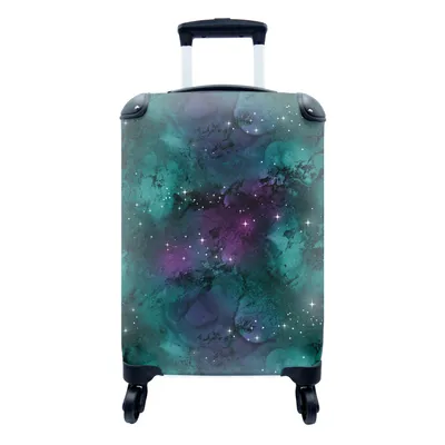 Produktbild von MuchoWow® Koffer Handgepäck Trolley Rollkoffer Kleine Reisekoffer mit 4 Rollen - Raum - Marmor - Farbe - Muster - Cabin Size < 55x40x23 cm & 55x40x20 cm - Fotokoffer - Kabinenkoffer - Boardgepäck - Reise-Box - Reisekoffer - Reisegepäck - Koffer mit Bild - Trolley für Kinder