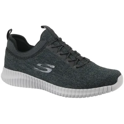 Produktbild von Skechers Elite Flex - Hartnell, Männlich, Erwachsener, Modische Sneakers, Schwarz, Grau, Muster, Schnürverschluss