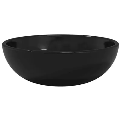 Produktbild von Waschbecken Hartglas 35x12 cm Schwarz