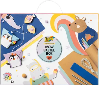 Immagine prodotto di folia 924 folia WOW kit artigianali HAPPINESS SAFARI, 144 pezzi