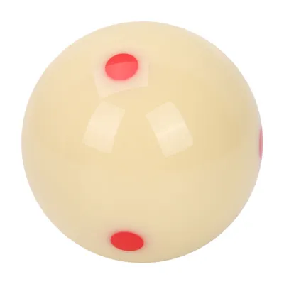 Obrázok produktu pre 5.72 cm biliardová tréningová guľa, živicová biliardová guľa s červenou bodkou, pre dospelých a deti