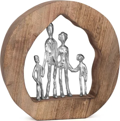 Image de Sculpture Figure 29x7,5x28 cm Famille Image Family Cohésion Cadeau Décoration