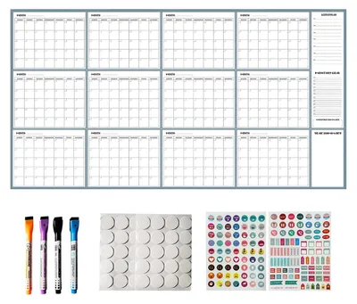 Productafbeelding van Herbruikbare Whiteboard Kalender voor Plannen