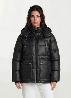 Produktbild von Nathan F Damen Winterjacke Kapuze Schwarz XXL