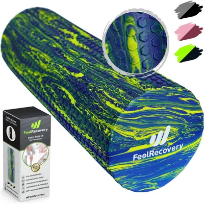 Zdjęcie produktu dla Wałek do masażu - Pianka EVA - 45 x 15 cm - Zielony - Do regeneracji mięśni i fascji