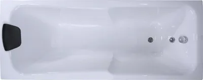Produktbild von CARIBIA Rechteck Badewanne Rhodos 190x75 Acrylschürze, Füße, Ablaufgarnitur und 2x Kopfkissen GRATIS