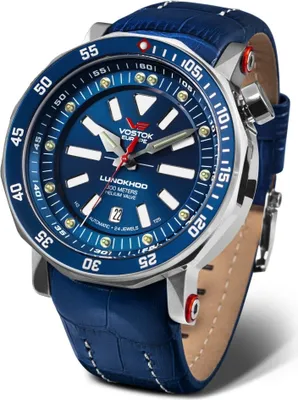 Produktbild von Herrenset VOSTOK EUROPE NH35A-620A634, nav blau, sportlich mit zusätzlichem Armband.