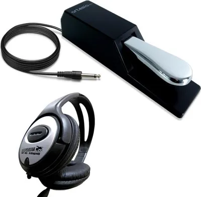Produktbild von Artesia Pro AP-2 Sustain-Pedal für Keyboards mit Kopfhörer