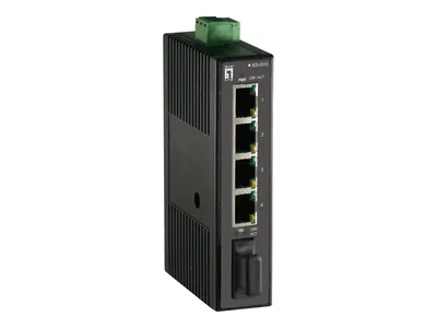 Produktbild von LevelOne IES-0510 Netzwerk-Switch Unmanaged Fast Ethernet (10/100) Schwarz