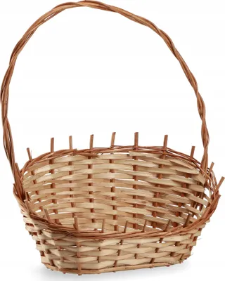Produktbild von KADAX Geschenkkorb, Universeller Weidenkorb, Hochwertiger Henkelkorb, Flaschenkorb (Natürlich, Mittel)