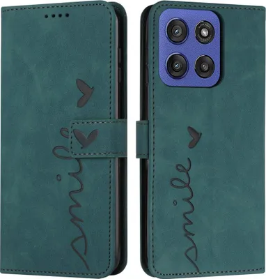 Produktbild von Motorola Edge 60 / 60 Fusion Hülle - Coverup Smile Klapphülle - Grün