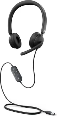 Produktbild von Microsoft Modern USB Headset, Kabelgebunden, 100 - 20000 Hz, Büro/Callcenter, 142 g, Kopfhörer, Schwarz
