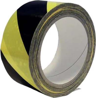 Produktbild von 33m Warnklebeband gelb / schwarz