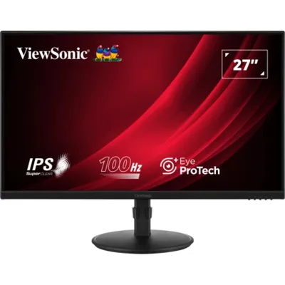 Image de Moniteur LED IPS ViewSonic VA2708-HDJ 27", Full HD (1920x1080), 100Hz, 5ms, HDMI, Display Port, VGA, Pivot, noir