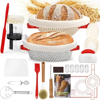 Produktbild von Brotbackform IIRC Sauerteig-Starterset für Brot, Sauerteiggebäck, Zubehör für Anfänger und erfahrene Bäcker