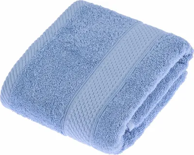 Produktbild von HOMESCAPES Frottee Handtuch 100% Baumwolle 50x90cm – hellblau