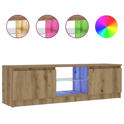 Obrázek produktu pro vidaXL TV skříňka s LED světly Artisan dub 120x30x36 cm