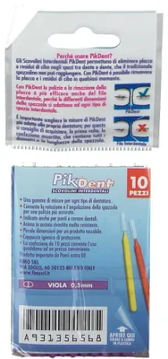 Zdjęcie produktu dla PIKDENT STUZZICOLINO 2, fioletowy, 10 sztuk