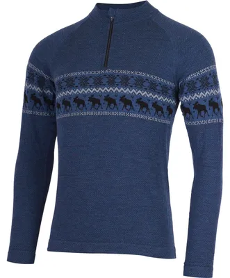 Produktbild von WARON Herren nahtloser Merino-Langarm-Pullover