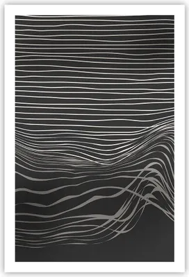 Produktbild von Poster - Poster ohne Rahmen - Abstraktion Streifen Schwarz und Weiß - 61x91,5 cm - Wand Bild - Wanddeko - Wandbilder - Kunstposter - Wandposter - Bilder - Kunstdruck - Wandbild - P2XPA61x91-4152