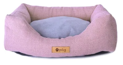 Obrázek produktu pro Pelíšek pro psa CONNIE 65 cm růžovo-šedý