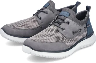 Image de Mocassins pour hommes Rieker Gris, Couleur:gris, EU Taille:40