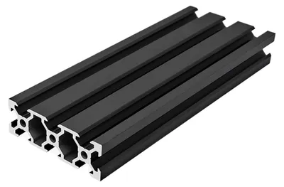 Obrázek produktu pro Hliníkový profil 20 x 60 mm – eloxovaný, černý, délka 750 mm