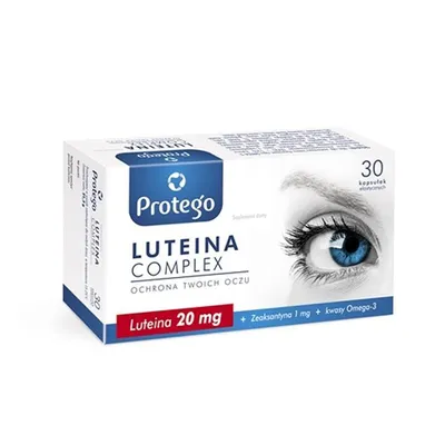 Produktbild von Protego Lutein Complex 20 mg Gesunde Augen, 30 Kapseln.