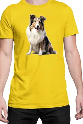 Immagine prodotto di Maglietta da uomo Dogs Breeds Dachshund Dog Breed 007, Man L , Jaune