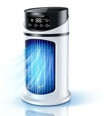 Image de Ventilateur de bureau portable, climatiseur personnel USB avec humidificateur - Ventilateur de refroidissement silencieux pour la maison et le bureau