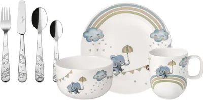 Produktbild von Villeroy & Boch Walk like an Elephant Kindergeschirrset 7tlg