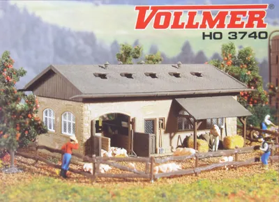 Produktbild von Vollmer 3740 Schweinestall m. Schweinen Spur H0 in