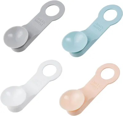 Produktbild von 4-teiliger Toilettensitzheber mit starkem Saugnapf und wiederverwendbarem Ringgriff für Zuhause