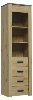 Productafbeelding van Esszimmerschrank Standvitrine Regal Vitrinen Vitrine XL-W1D Holz Modern Schrank