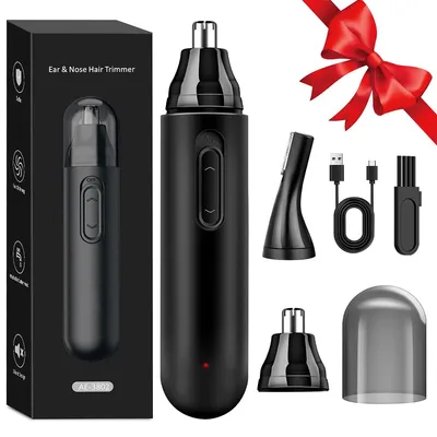 Produktbild von USB wiederaufladbarer Nasen- & Ohrhaartrimmer, wasserdicht IPX7 – präzises Trimmen für Männer & Frauen, inkl. Augenbrauenpflege