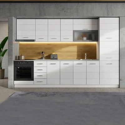 Immagine prodotto di Cochem - Dispensa da Cucina, 60x58x214h cm Bianco Lucido, 6 Ripiani