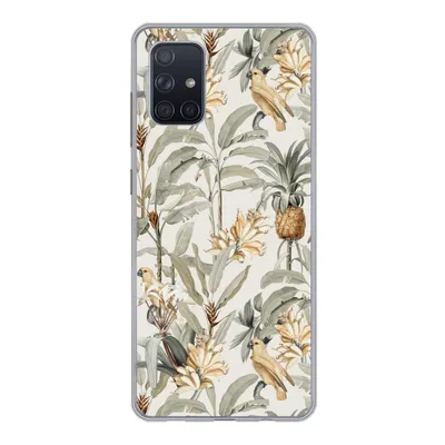 Produktbild von MuchoWow® Handyhülle Schutzhülle Hülle für Samsung Galaxy A51 Blume - Ananas - Tropisch Silikon Softcase Handy Hülle - Schutzabdeckung