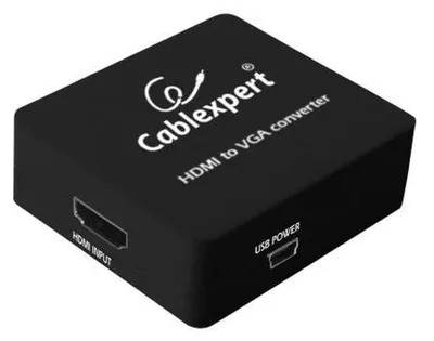 Produktbild von Videoadapter, HDMI auf VGA mit 3,5-mm-Audio, Full HD 60 Hz, Schwarz