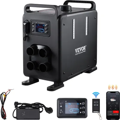 Productafbeelding van Diesel luchtverwarmer, dieselverwarmer, 12V/24V, 8kW, bediening via Bluetooth-app
