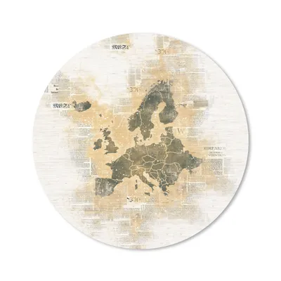 Produktbild von MuchoWow® Mauspad Mousepad Europa Karte - Vintage - Papier 40x40 cm - Mousepads - Maus Mat - Pad - Mausunterlage - Schreibtisch Accessoires